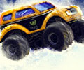 Saltar na Neve com um Super Monster Truck